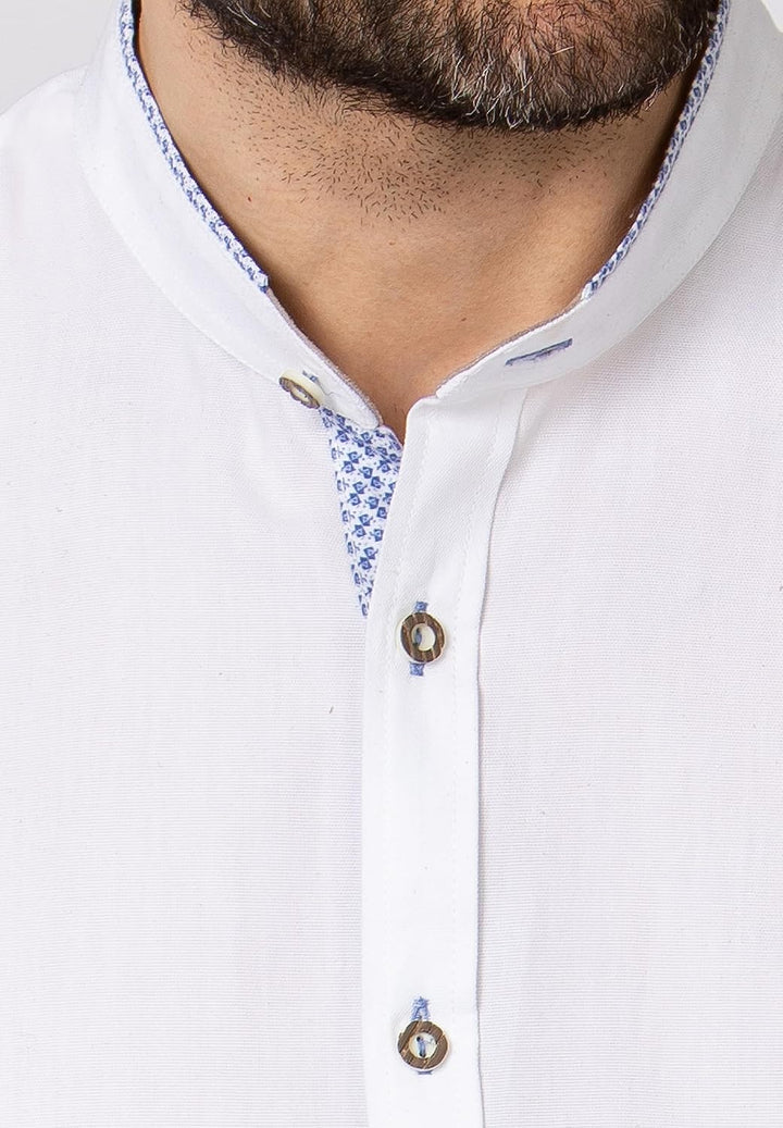 Stockerpoint Herren Raffa Hemd S Weiss-blau, S Weiss-blau