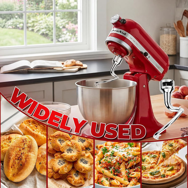 Edelstahl Knethaken für KitchenAid 4,5/5qt Kippkopf K45DH für Knethaken KitchenAid Edelstahl Zubehör