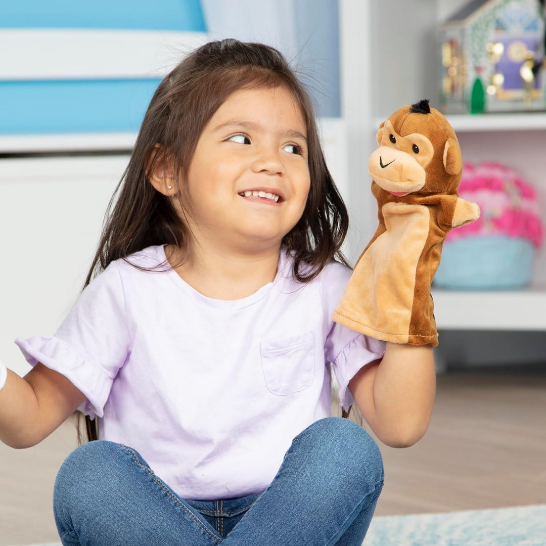 Melissa & Doug Safari Friends Handpuppen | Handpuppen und Theater | weiches Spielzeug | 3+ | Geschen