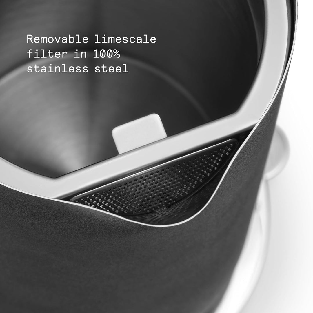 Aarke Wasserkocher aus Edelstahl mit mehreren Temperatureinstellungen, 360° drehbarem Sockel, leisem
