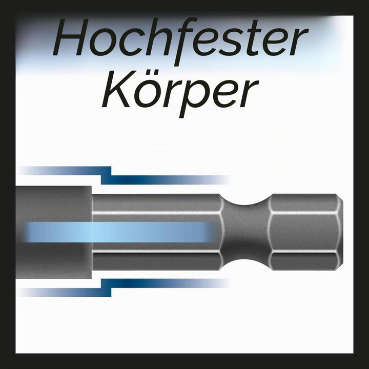 Bosch Professional 8tlg. Impact Control HSS Spiralbohrer Set (für Metall, Zubehör Schlagbohrmaschine