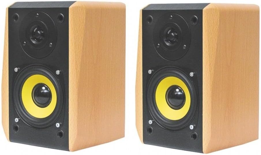 Dynavox TG-1000M Mini-Aktiv Lautsprecher 35 Watt buche (Paar)
