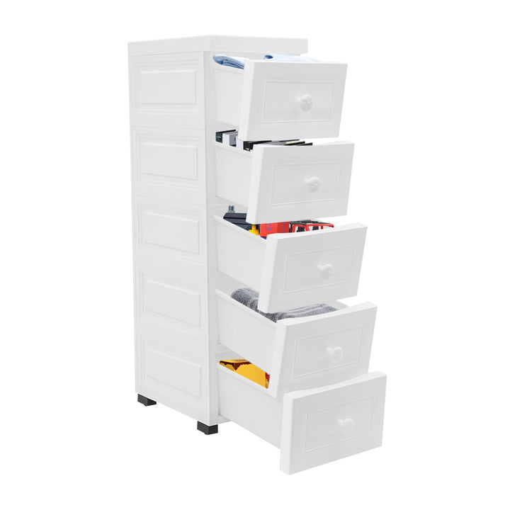 Rollwagen mit Schubladen Plastischer Rollcontainer Badrollwagen, Hausgebrauchter Aufbewahrungsrollwa