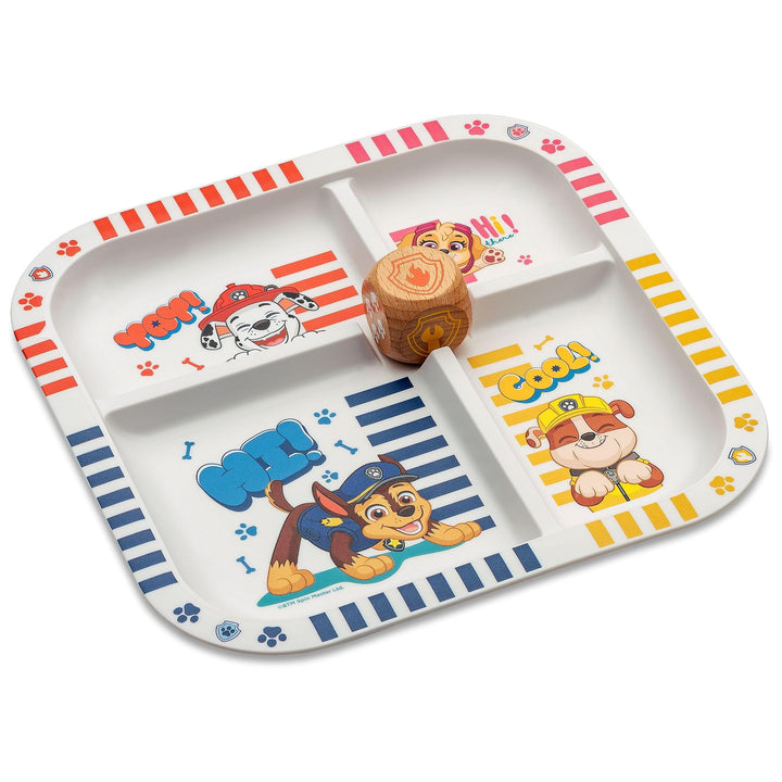 Koziol Easy Eater PAW Patrol Esslernteller mit Würfel | ab 6 Monate | spielerisch Essenlernen | mit