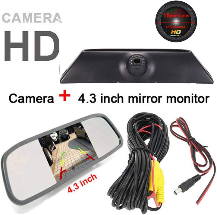 Auto Dritte Bremsleuchte Kamera HD 18mm Objektivstiel Bremslicht Rückfahrkamera Wasserdicht Einparkh