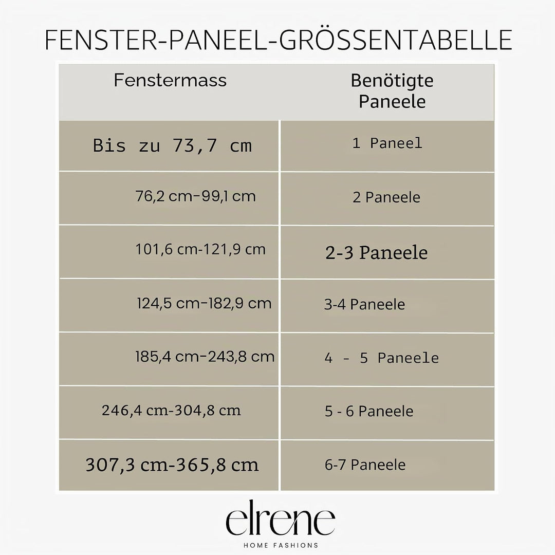 Elrene Home Fashions Korena Raffvorhang, Knautschsamt, rustikaler Stil, für Wohnzimmer oder Schlafzi