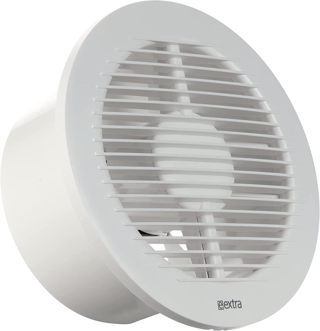 Ø 150mm Weiss Badlüfter - Ventilator mit Kugellager - Lüfter für Effiziente Belüftung im Bad Kuche W
