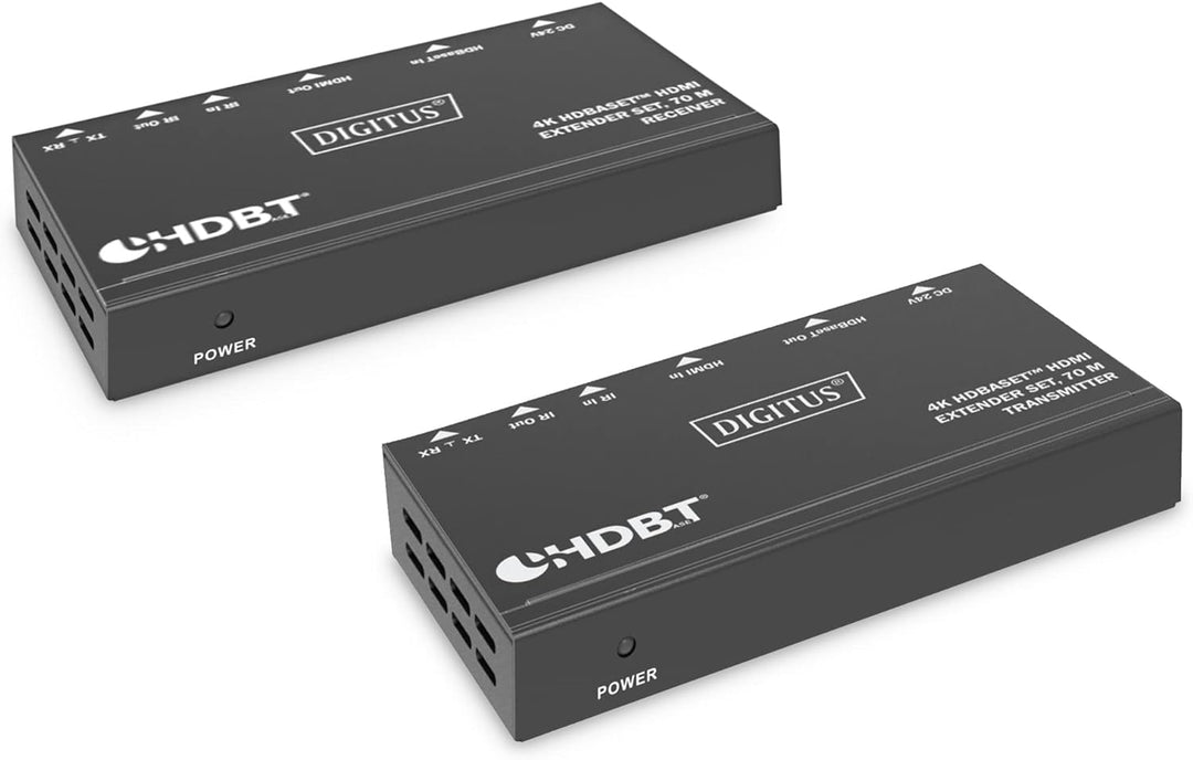 DIGITUS HDMI Extender - 4k/30Hz - Sender & Empfänger - HDBaseT 1.0 - HDMI 1.4b - Reichweite bis 70m