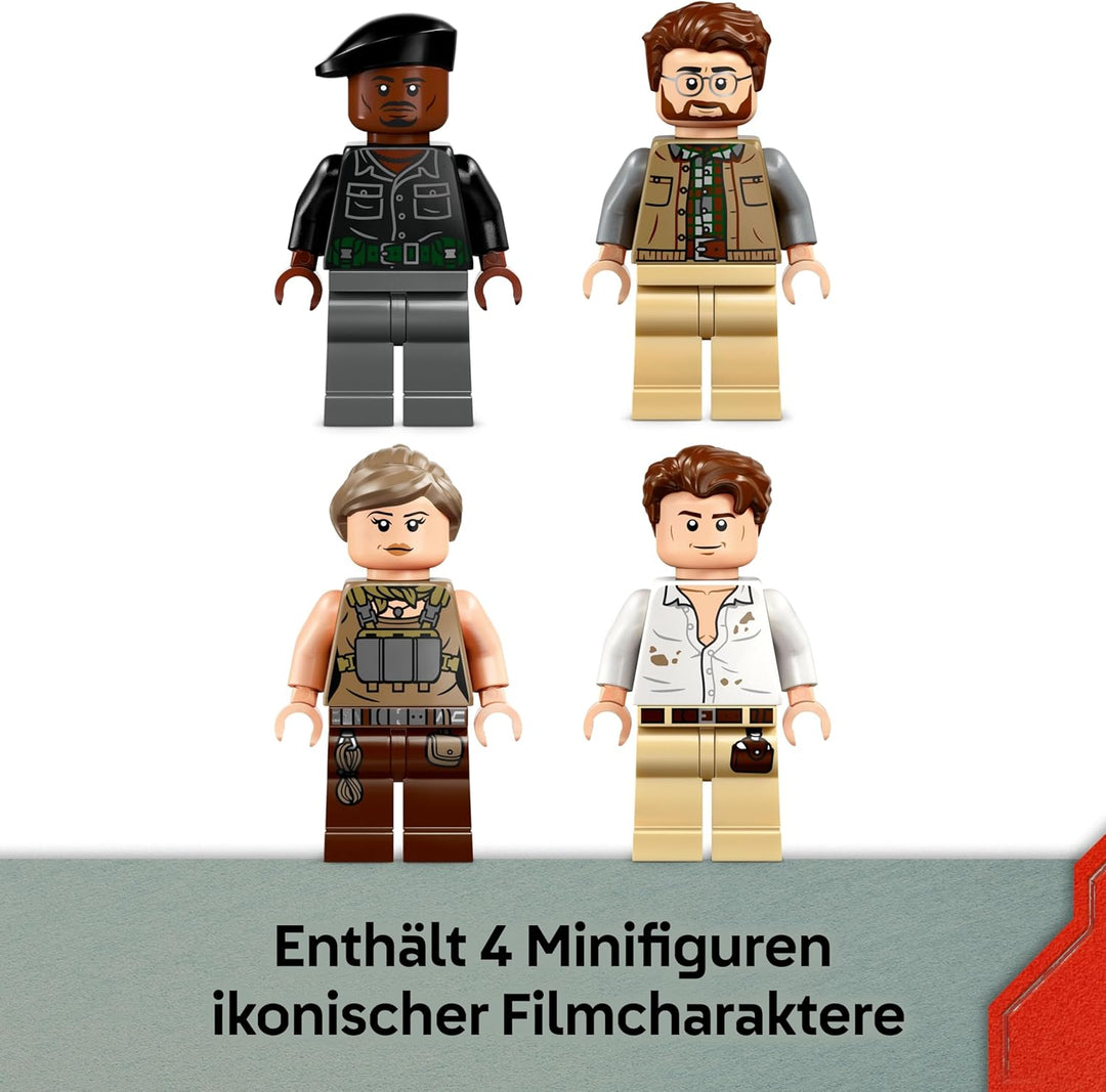 LEGO Jurassic World Spinosaurier & Quetzalcoatlus: Hubschrauber-Einsatz – 2 Spielzeug-Dinosaurier, H