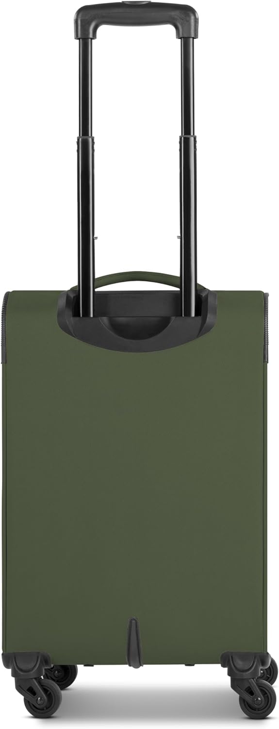 SMARTBOX Weichgepäck Kabinen-Koffer für Damen & Herren | Kleiner Cabin-Trolley 36 x 23 x 57 cm | 4 R