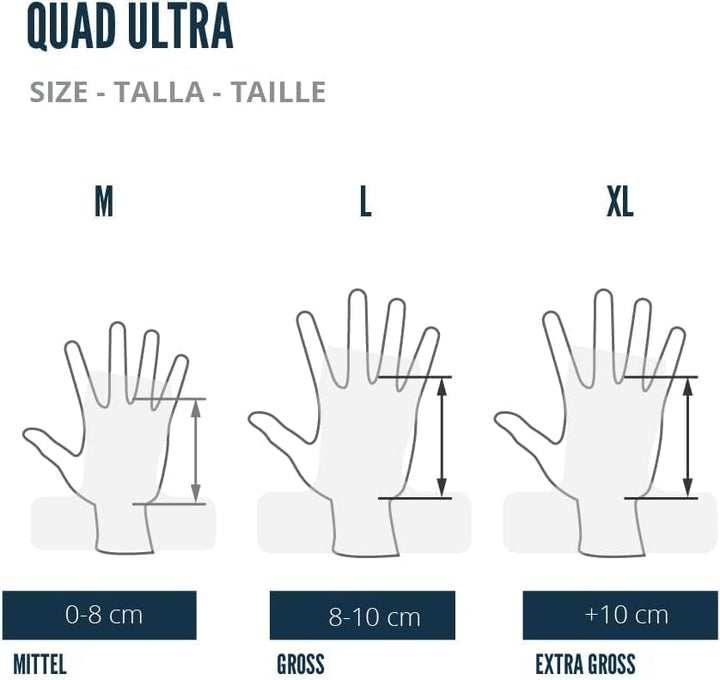 Velites I Cross Training Quad Ultra Magnesiumfreie Handschuhe I Gewichtheberhandschuhe I Für Crosstr