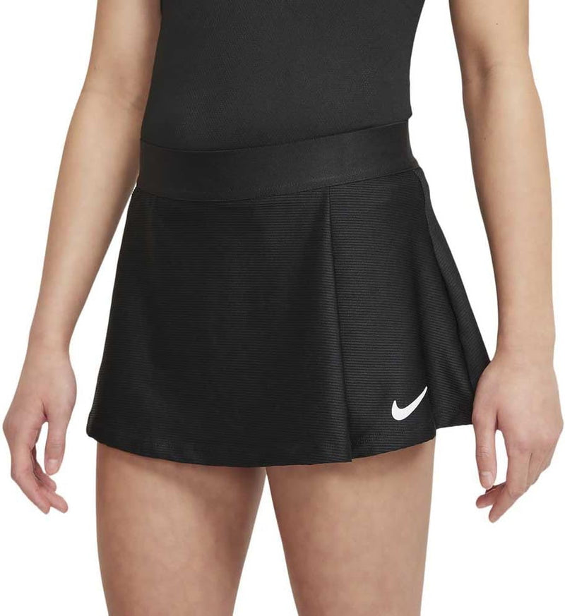Nike Mädchen Court Victory Tennis-Rock 7 Jahre Black/White, 7 Jahre Black/White