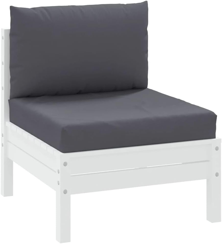 vidaXL Palettensofa-Auflagen 2 Stk. Anthrazit Stoff, Anthrazit