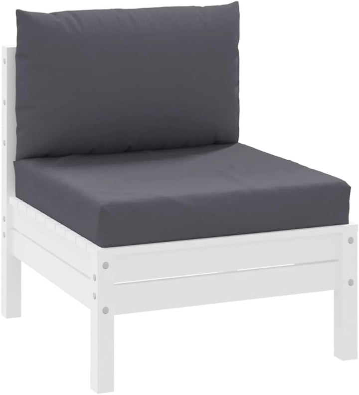 vidaXL Palettensofa-Auflagen 2 Stk. Anthrazit Stoff, Anthrazit