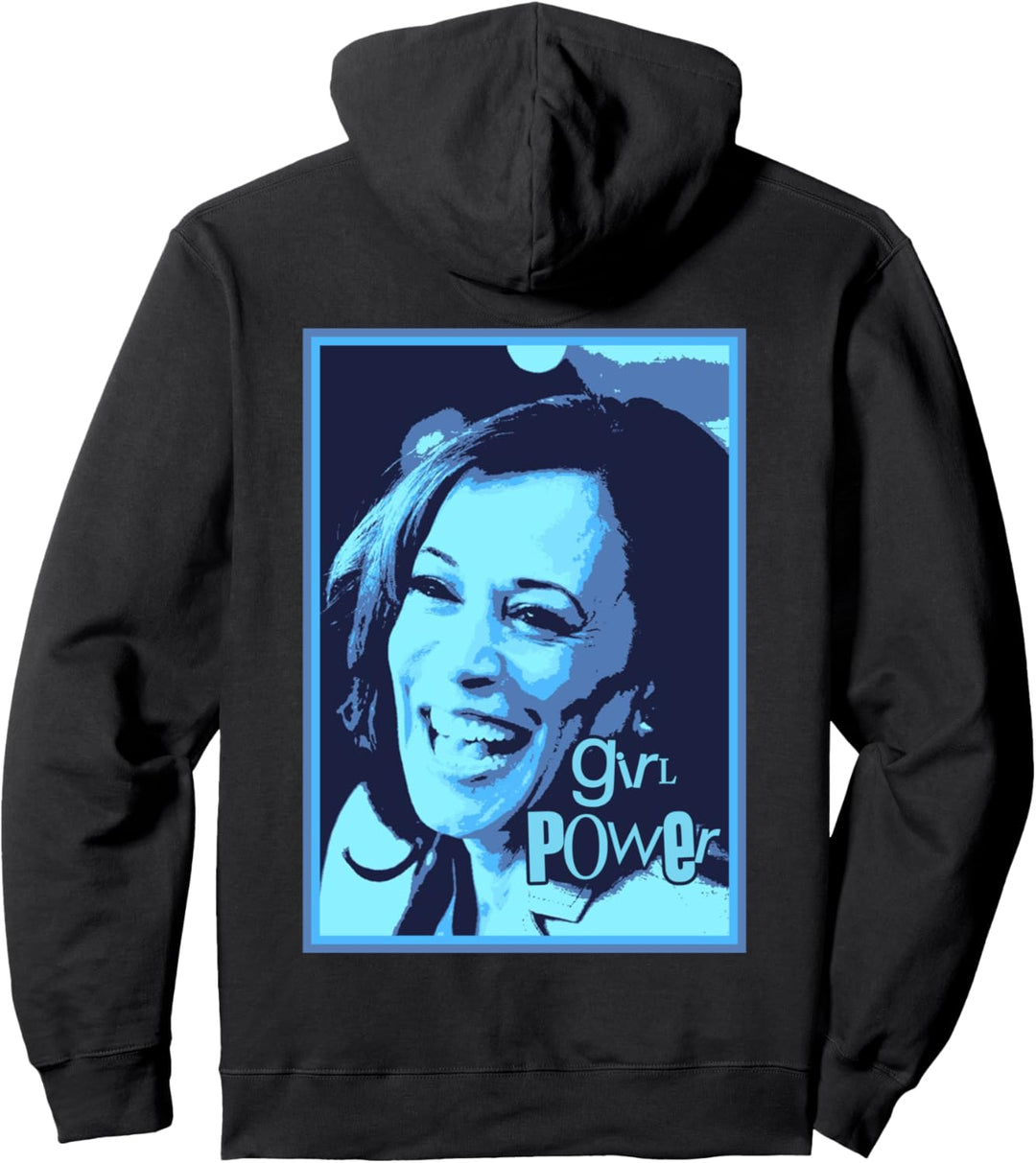 Kamala Girl Power (blue) Pullover Hoodie
