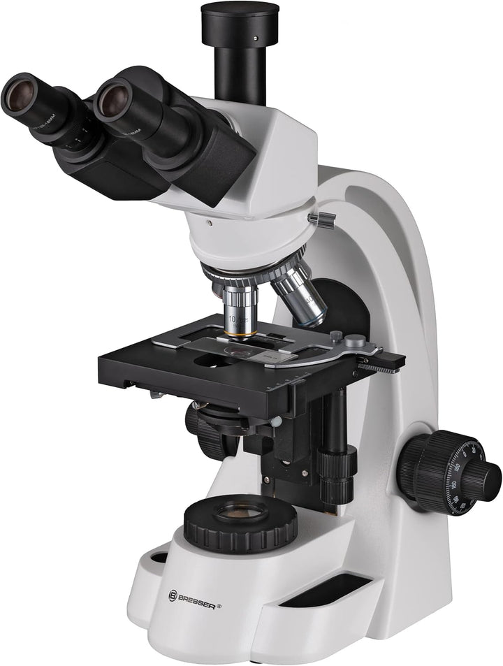 Bresser trinokulares Durchlicht Mikroskop BioScience Trino 40x-1000x Vergrösserung & Mikroskop Objek
