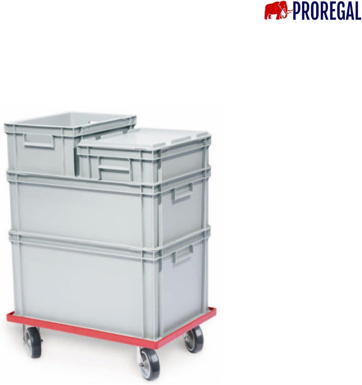 PROREGAL SuperSparSet 10x Scharnierdeckel für Eurobehälter | HxBxT 2,7x20x30cm HxBxT 2,7x20x30cm (10