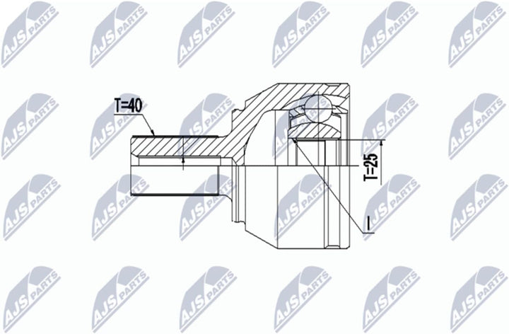Nty NPZ-VV-022 - Gelenksatz, Antriebswelle