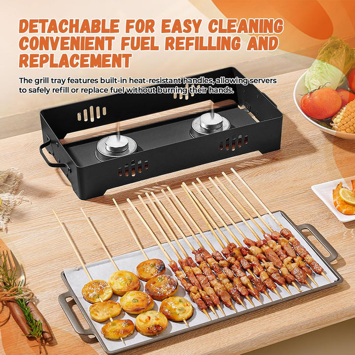 BBQ-Warmhalteplatte Grill-Wärmer, Aluminiumlegierungs-Grill-Heizplatte, Warmhaltebehälter für Fleisc