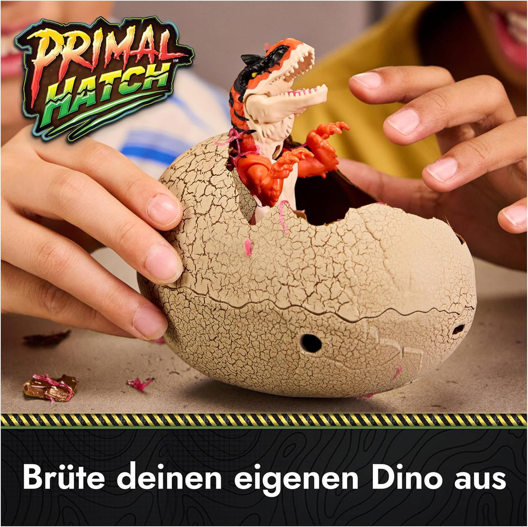 Primal Hatch Hybrid Dinos, Dino Actionfigur, ca. 10cm gross, im Ei mit Schleim, Dinosaurier schlüpft