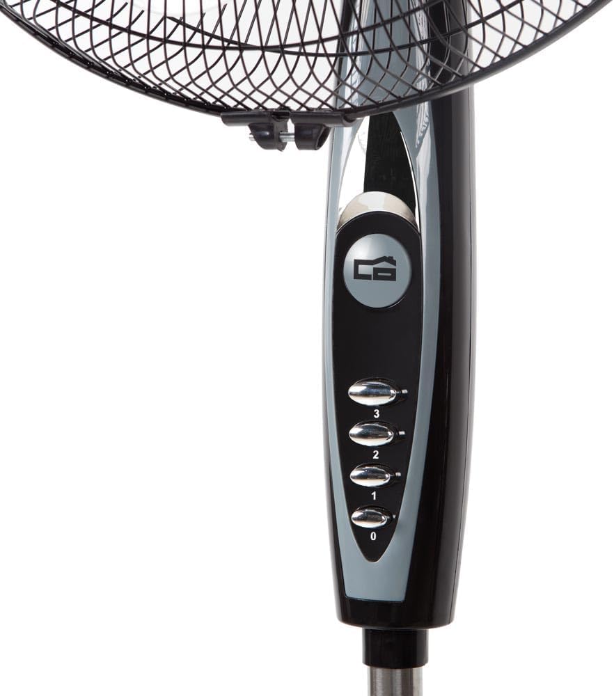 Orbegozo SF 0148 - Standventilator, drehbar, 3 Stufen, Blättergrösse 40 cm, einstellbare Höhe, 50 W,