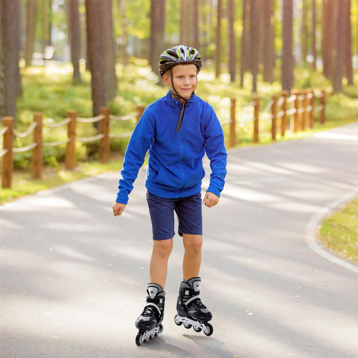 Navaris Inline Skates für Jungen & Mädchen - Inline Rollerblades Rollschuhe grössenverstellbar - Inl