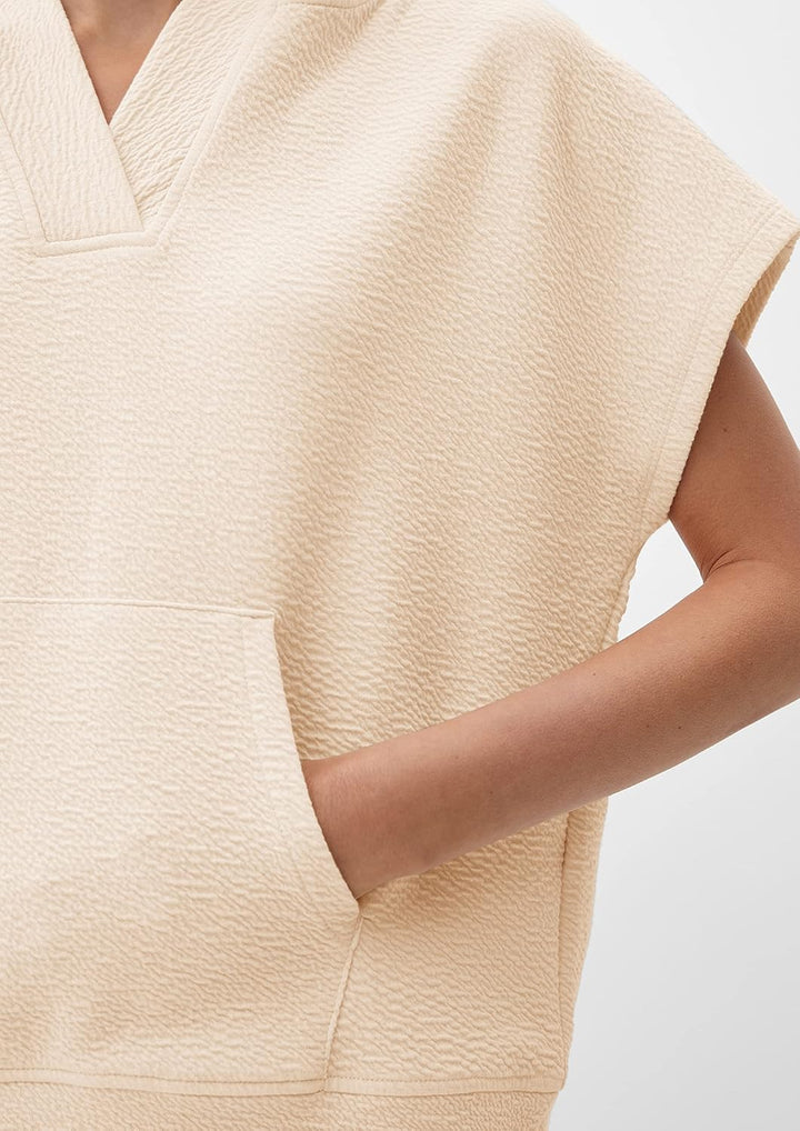 s.Oliver Damen Sweatshirt Kurzarm, 40 Beige