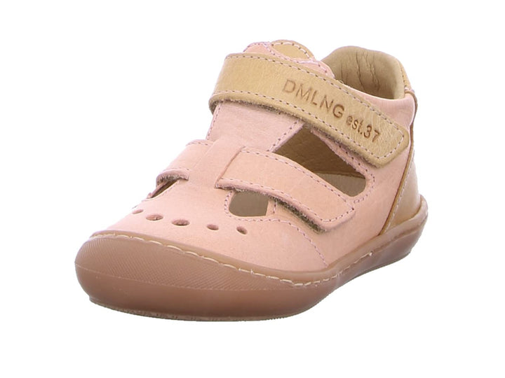 Däumling Sven Mädchen Sneaker 21 EU Schmal Chalk Lachs, 21 EU Schmal Chalk Lachs