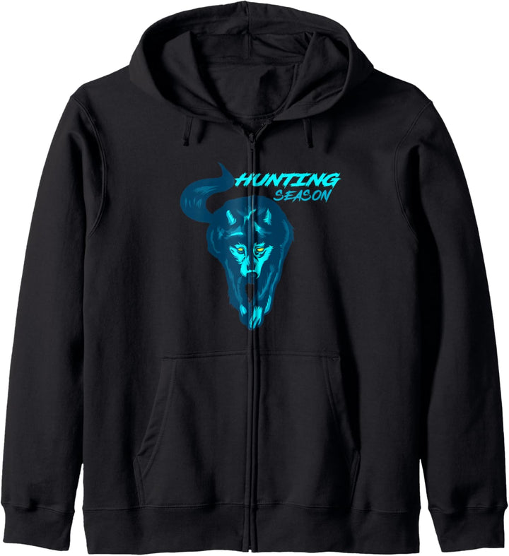 Wolf Jagd Geschenk Wölfe Kapuzenjacke