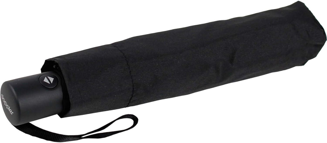 doppler magic zero mini Taschenschirm mit Auf-Zu-Automatik - simply black Uni Black, Uni Black