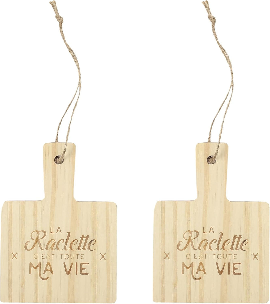 COOK CONCEPT KU6536 Pfannenablage aus Holz, 4 Stück, für Küche, zum Kochen, speziell für Grillplatte
