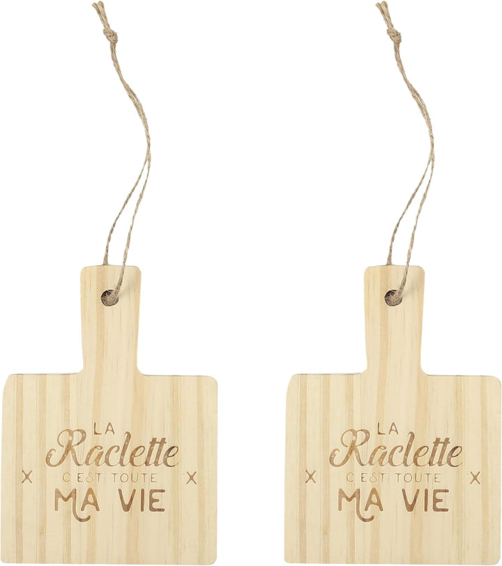COOK CONCEPT KU6536 Pfannenablage aus Holz, 4 Stück, für Küche, zum Kochen, speziell für Grillplatte