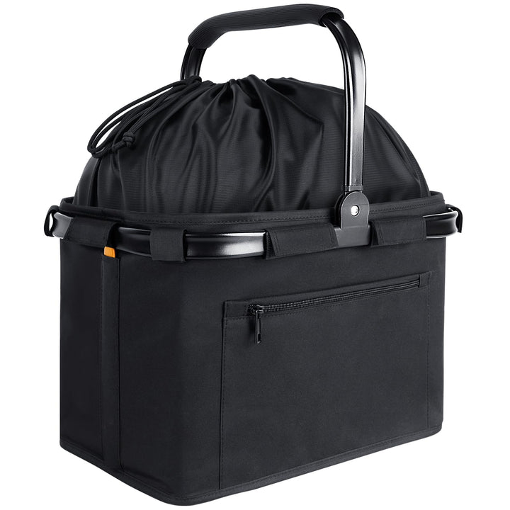 HRX Package 35L Einkaufskorb Faltbar mit Kordelzug und Gepolsterten Griffen,Grosser Faltbarer Korb,