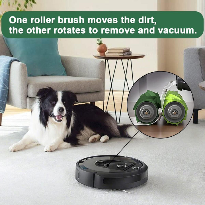 2 Set Rollen Bürste für iRobot Roomba i7 i7+ i8 E5 E6 E7 | Multibodenbürsten, Ersatzteile Zubehör fü