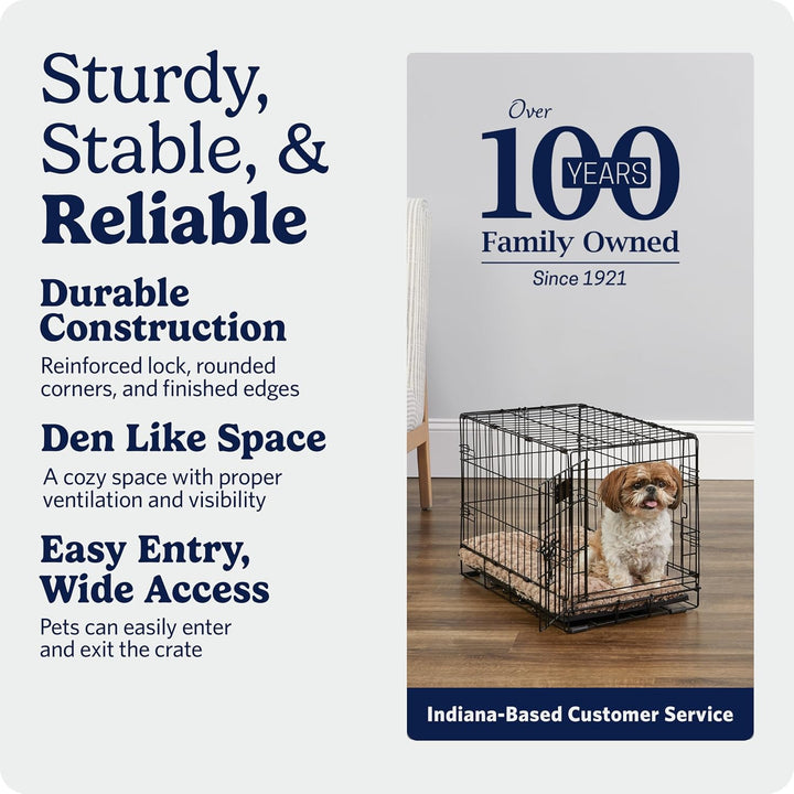 MidWest Homes for Pets iCrate Modell 1522 Hundebox, ca. 58 cm lang, mit Einzeltür, auslaufsicherer B