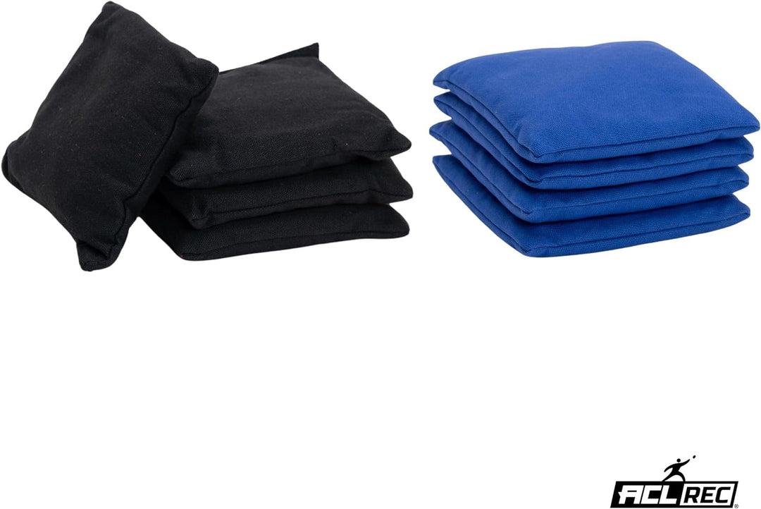 Wicked Wood Games Cornhole Bags – 2 x 4 Offizielle ACO-konform – mehrere Farboptionen schwarz / blau