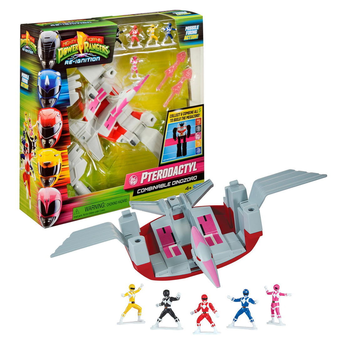 Power Rangers - Kollektion Megazord, Zords, kombinierbar, Figur, 20 cm, Modell Pterodactyl Dinozord,