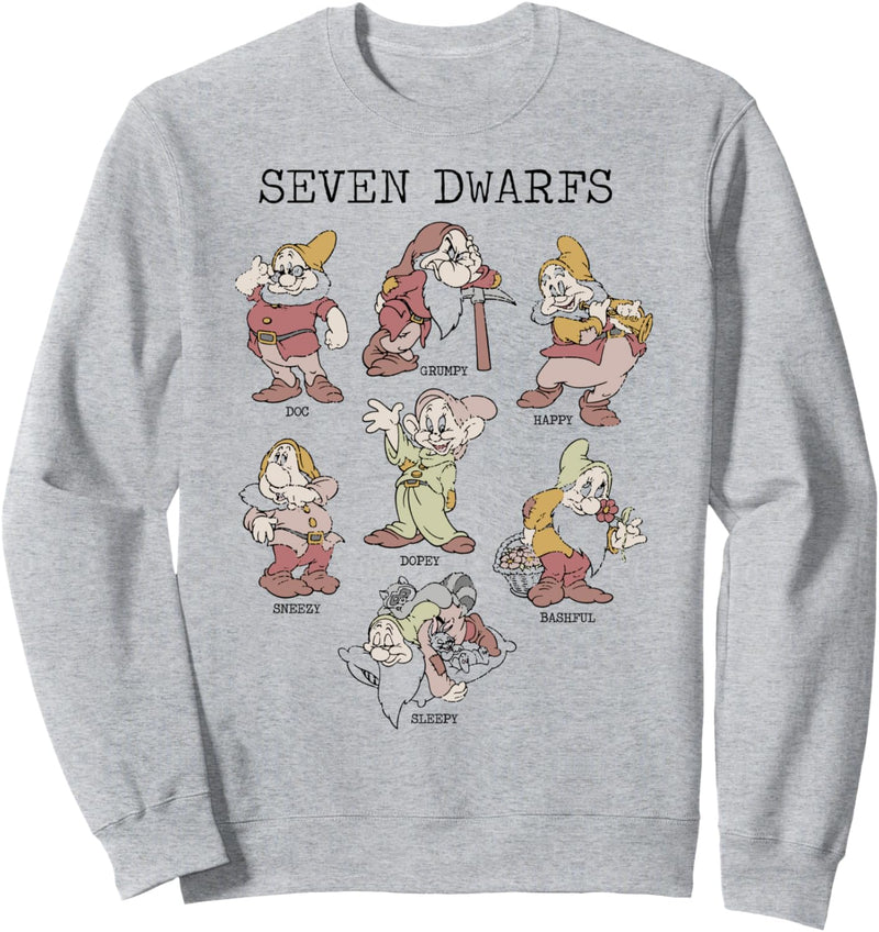 Disney Snow White Seven Dwarfs Portraits Sweatshirt