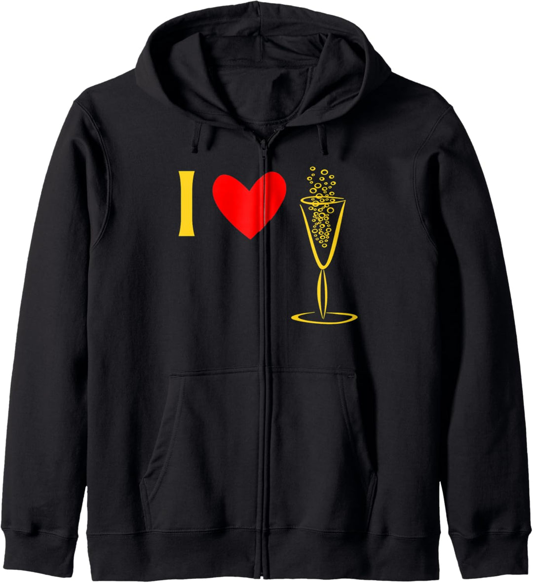 I Love Champagne Kapuzenjacke