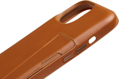 Bellroy Phone Case – 3 Card für iPhone 15 Plus (Leder-iPhone-Hülle, Handy-Geldbörse) - Terracotta, T