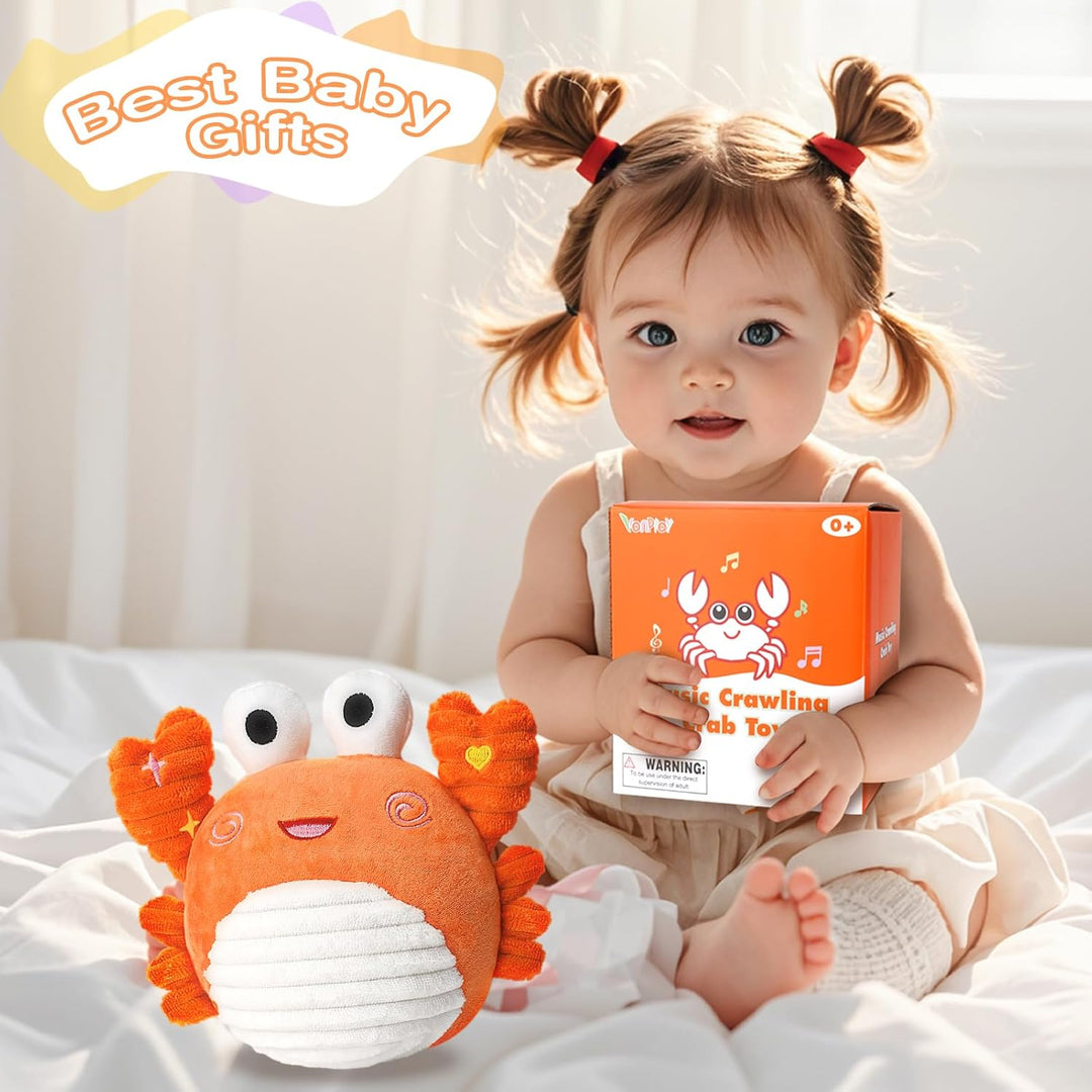 Vanplay Krabbe Baby Spielzeug, Baby Spielzeug 6 Monate Musikalische Krabbelspielzeug Geschenk 1 Jahr
