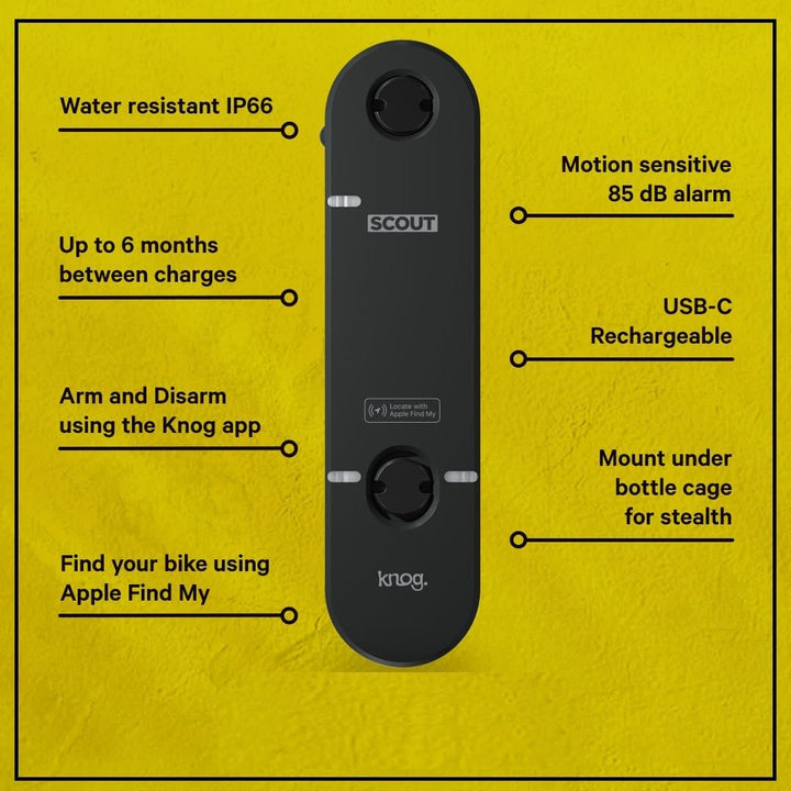 Knog Unisex-Adult Scout-New22 Locks, Black, One Size