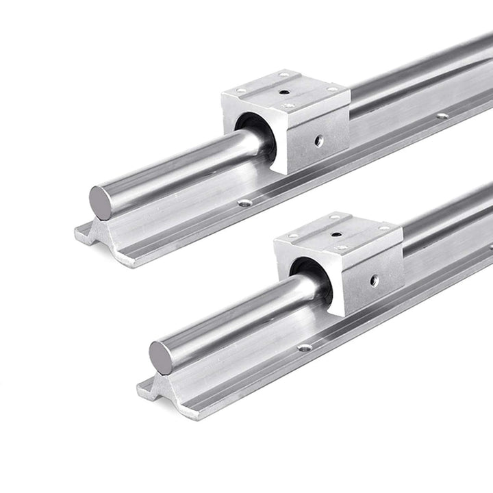 2 Stück Linearschiene SBR12 500/1200 mm Linearlager-Gleitset mit 2 Linearführungswellen und 4 SBR12U