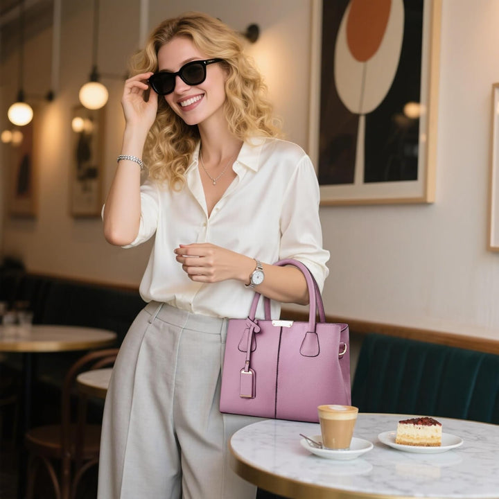 VARLIVOO Elegante Damen-Handtasche, Umhängetasche, Messenger-Tasche, Handtasche, mit verstellbarem S