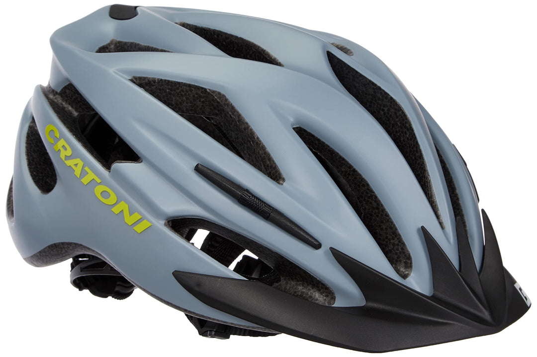 Cratoni Unisex – Erwachsene Pacer+ Fahrradhelm, Grau, S-M (54-58 cm)