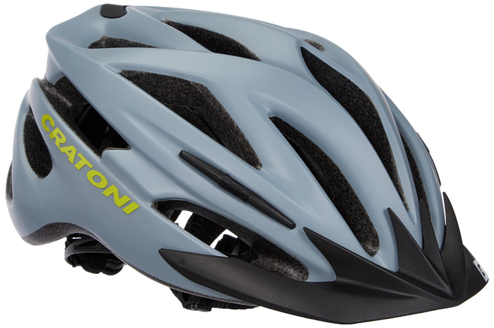Cratoni Unisex – Erwachsene Pacer+ Fahrradhelm, Grau, S-M (54-58 cm)