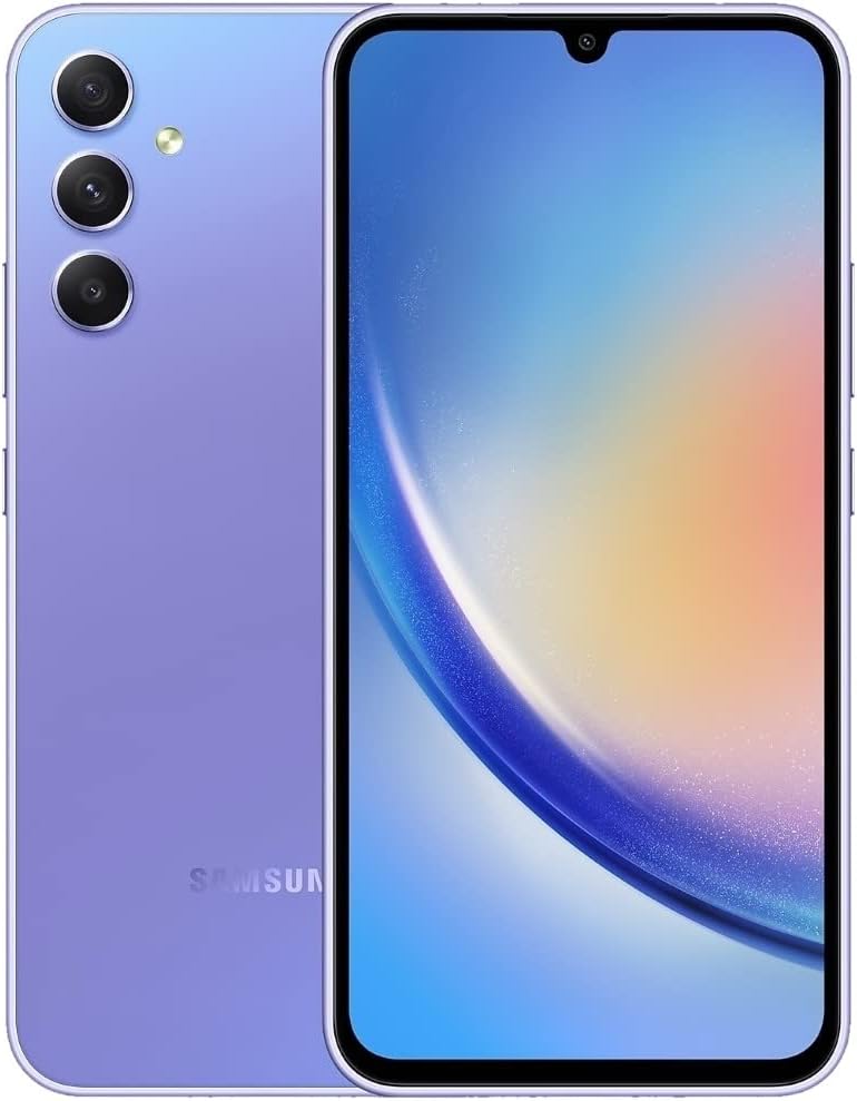 Samsung Galaxy A34 5G Smartphone Dual-SIM 8 GB / 256 GB Violet Lavendel 256 GB, Lavendel 256 GB