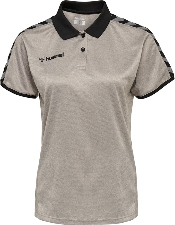 hummel Polo Hmlauthentic Damen XS Grau Melange, XS Grau Melange