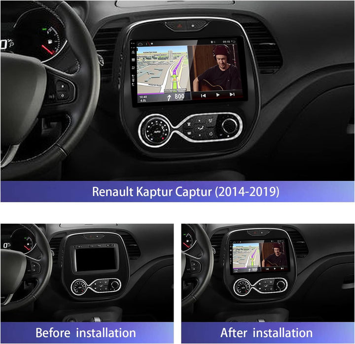 JOYX Android 12 IPS Autoradio Passt für Renault Kaptur Captur (2014-2019) - 4G+64G - Eingebaut DSP/C