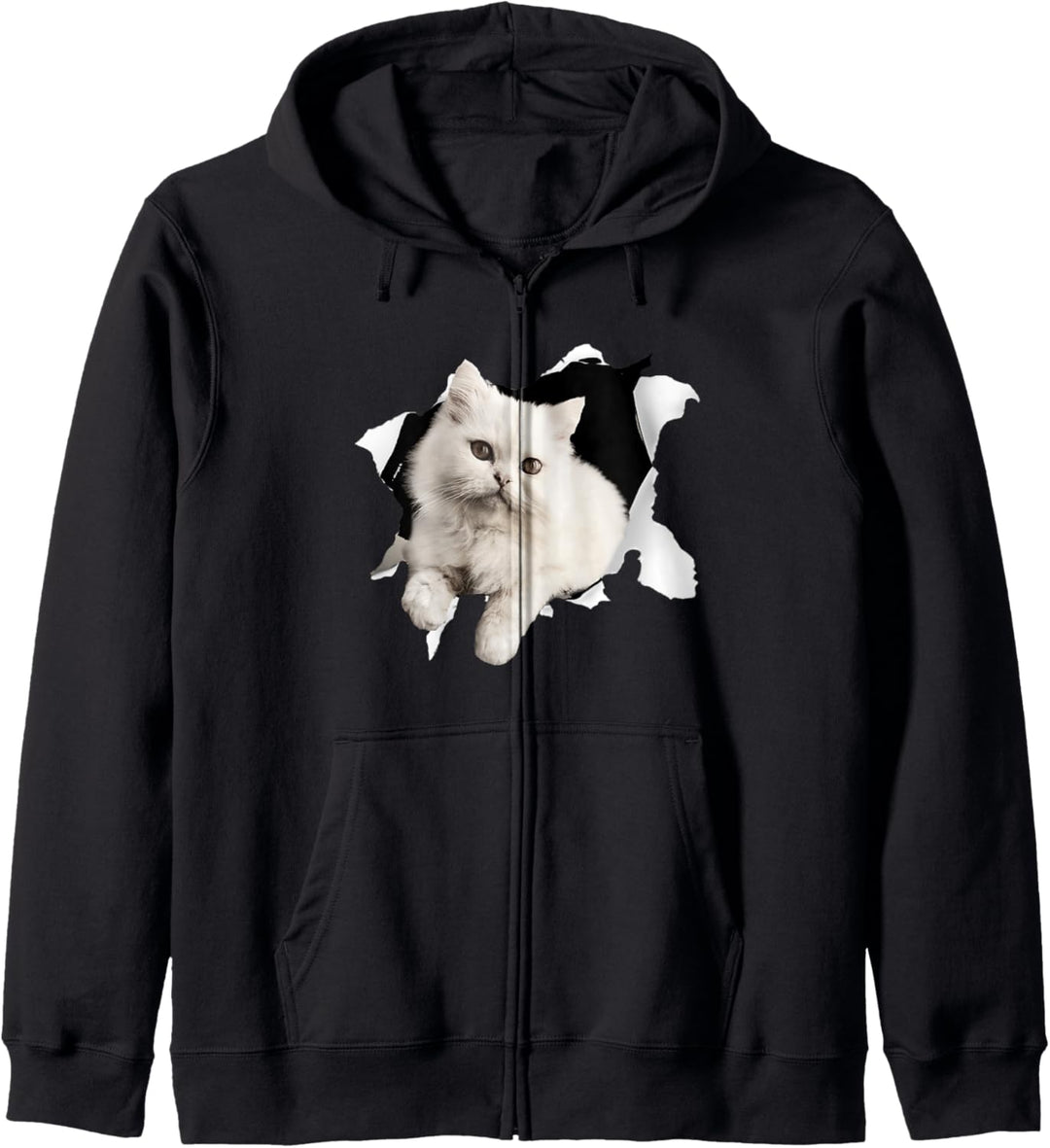 Cat Kitten Hole Cute Kapuzenjacke